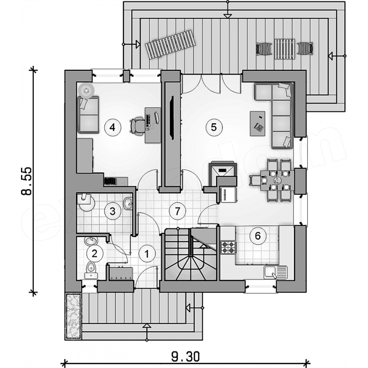 Дом из кирпича «Вильна»
